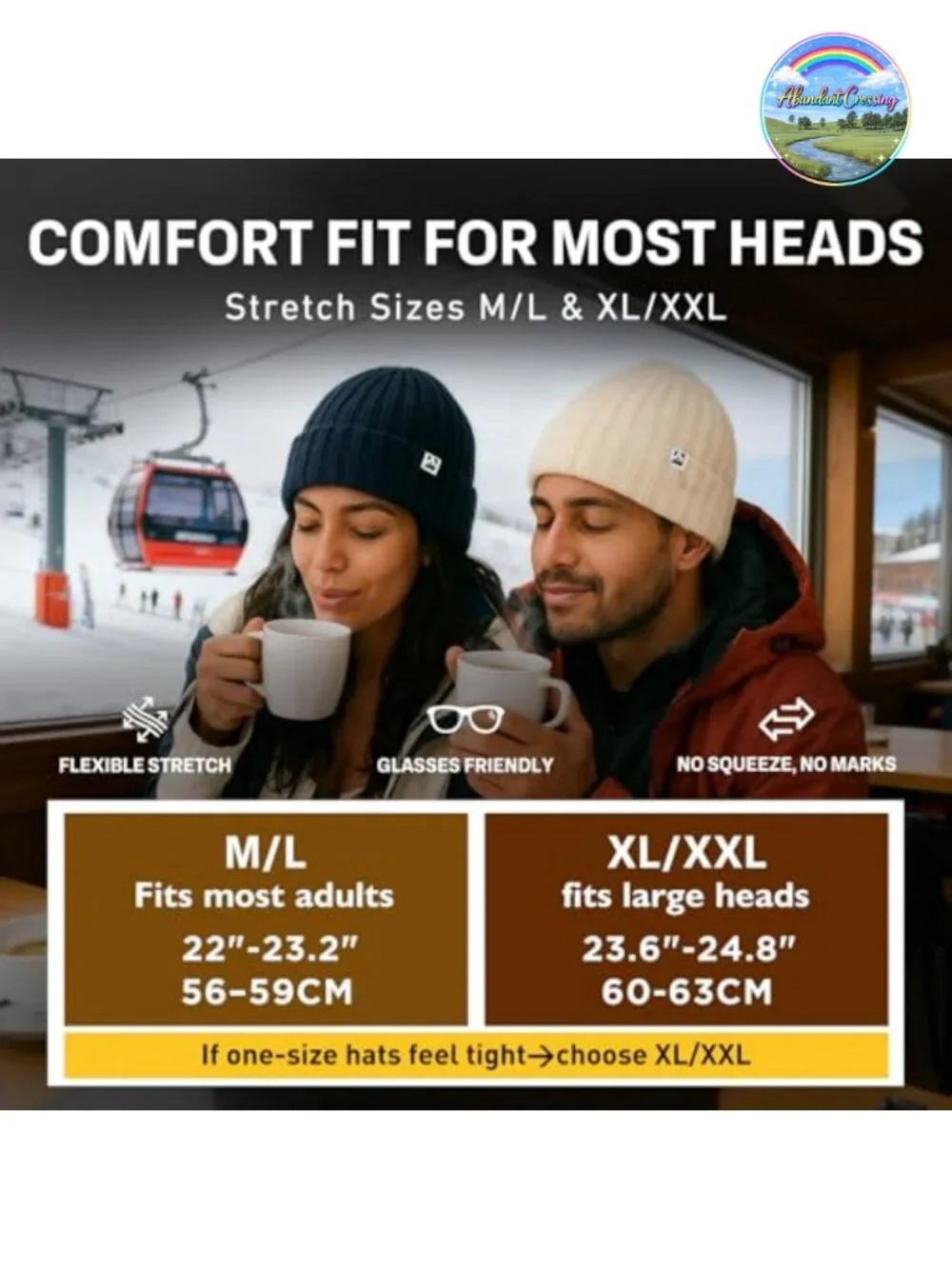 Merino Wool Beanie Fleece Lined Watch Cap Cold Weather Winter Hat